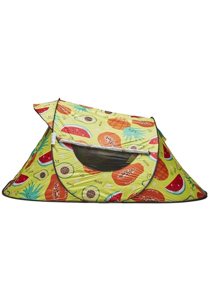 Festival Camping pop-up tent - 2-3 persoons - Fris & Fruitig print - Festivales