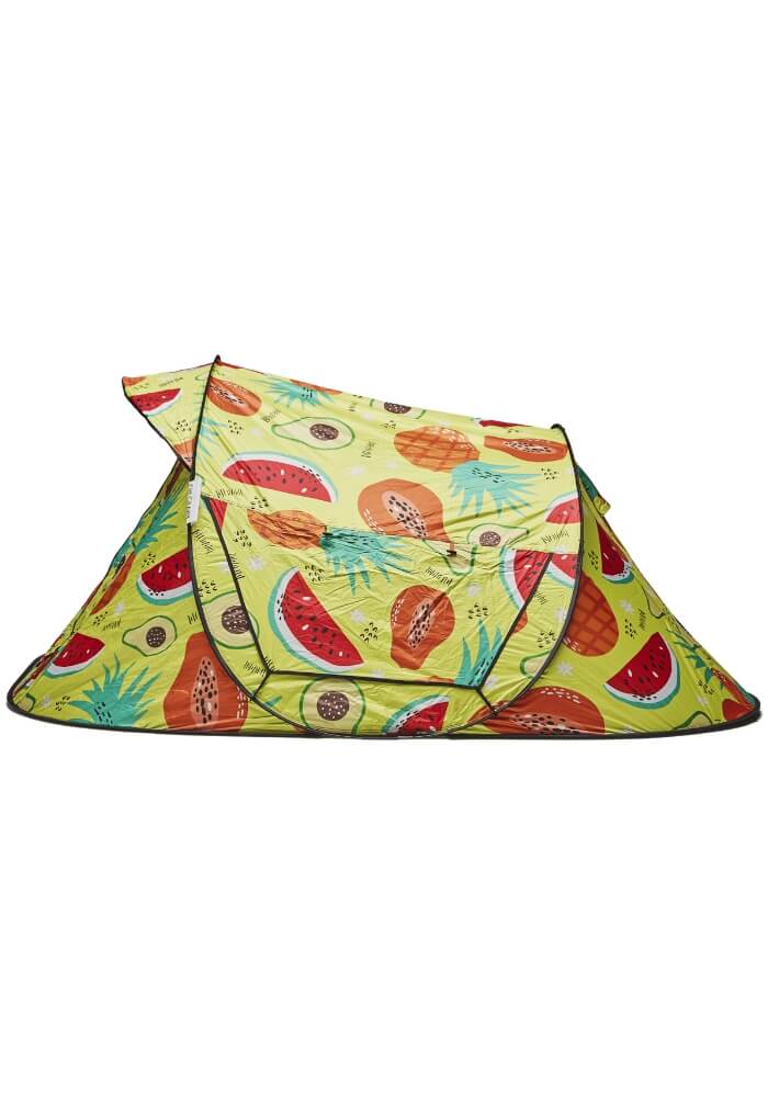 Festival Camping pop-up tent - 2-3 persoons - Fris & Fruitig print - Festivales