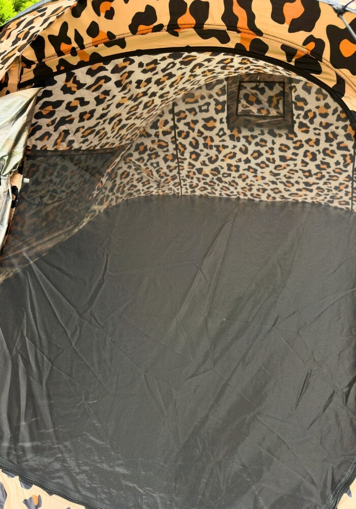 Festival Camping pop-up tent - 2-3 persoons - Pittige Panter print - Festivales