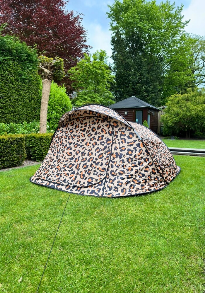 Festival Camping pop-up tent - 2-3 persoons - Pittige Panter print - Festivales