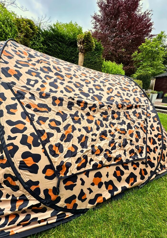 Festival Camping pop-up tent - 2-3 persoons - Pittige Panter print - Festivales