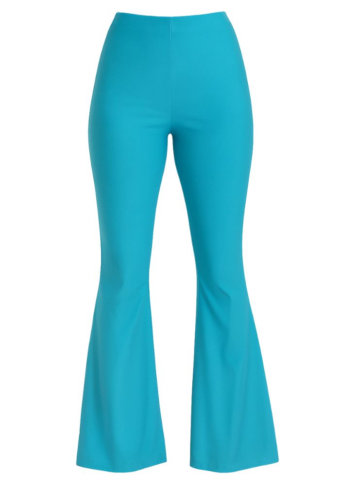 Flared Broek Neon Blauw - Festivales