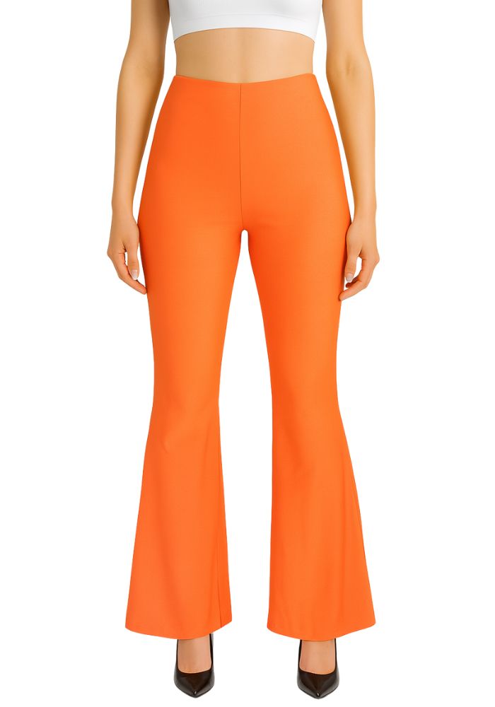 Flared Broek Neon Oranje - Festivales