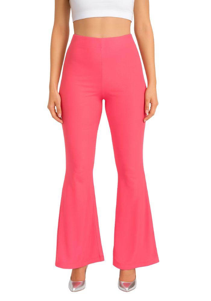 Flared Broek Neon Roze - Festivales