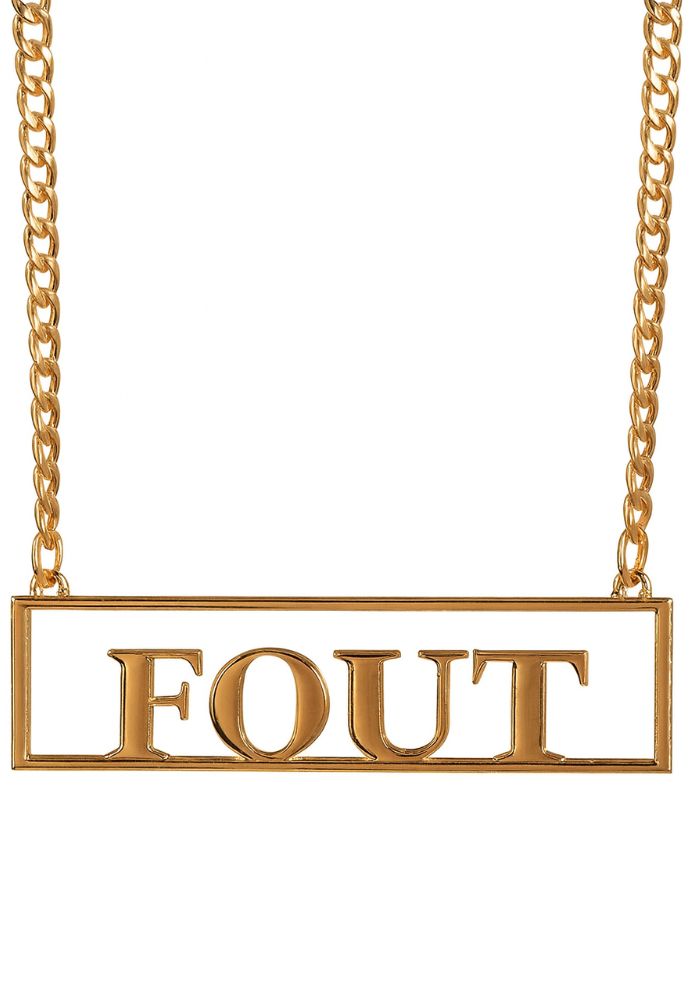 Ketting Met Hanger 'Fout' - Festivales