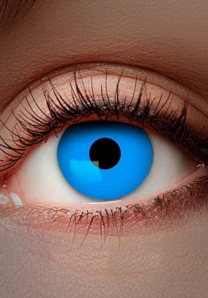 Maandlenzen UV Flash Blauw - Festivales