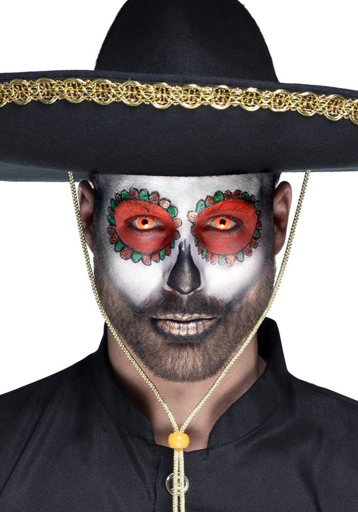 Maandlenzen UV Flash Oranje - Festivales