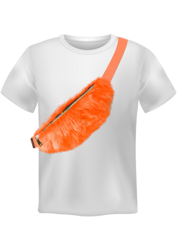 Heuptasje Pluche Oranje - Festivales