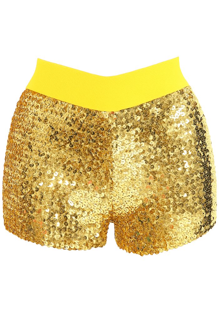 Hotpants Pailletten Goud - Festivales