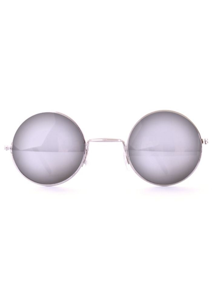 Bril John Uilebril Spiegelglas Zilver - Festivales