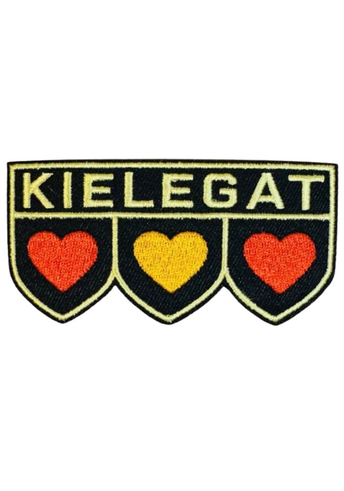 3 Hartjes Rood Oranje - Kielegat Embleem - Festivales