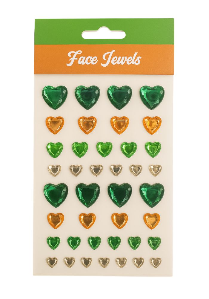 Kruikenstad Body Face jewels Hartjes - Festivales