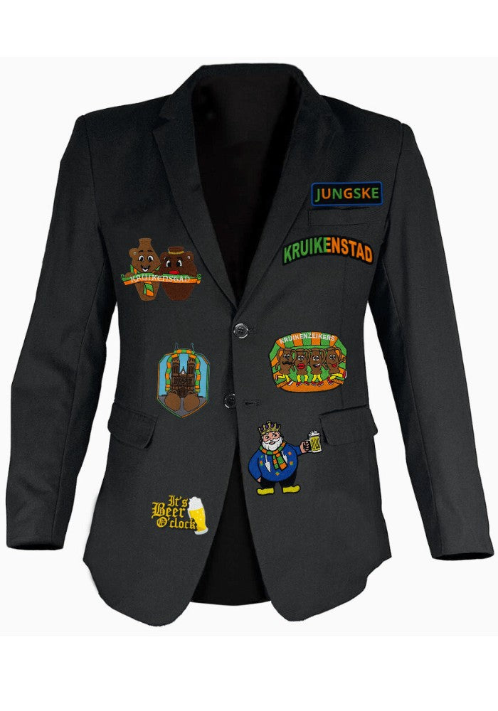 Kruikenstad Jasje - Heren - Super Luxe - 7 willekeurige emblemen - Festivales