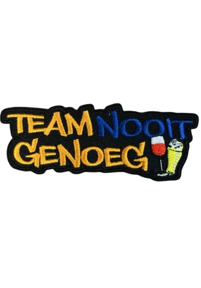 Team Nooit Genoeg - Lampegat Embleem - Festivales