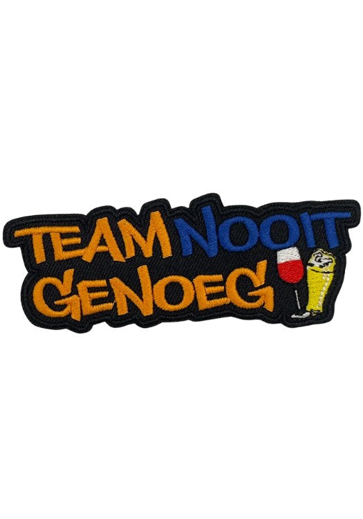 Team Nooit Genoeg - Lampegat Embleem - Festivales