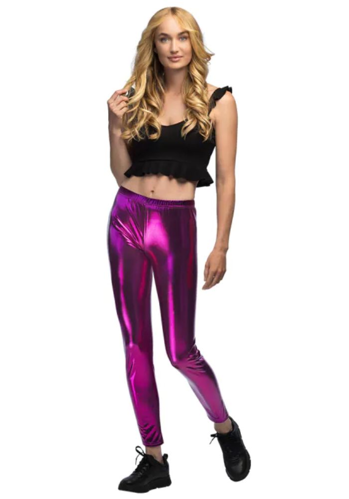 Legging Metallic Paars - Festivales