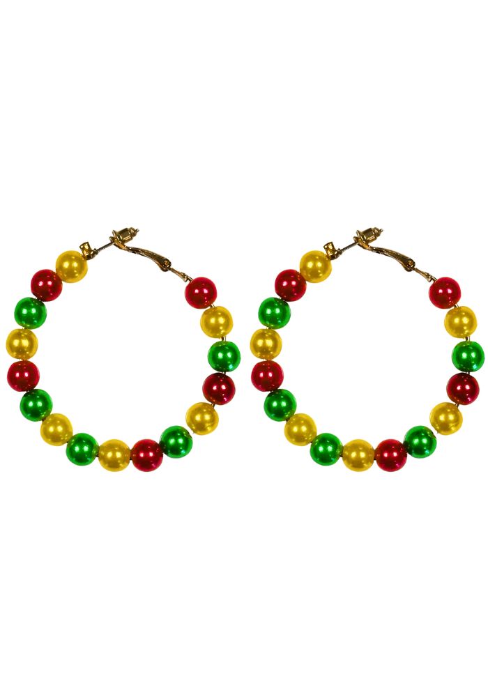 Oorbellen Kralen Gestreept Limburg Vastelaovend - Festivales