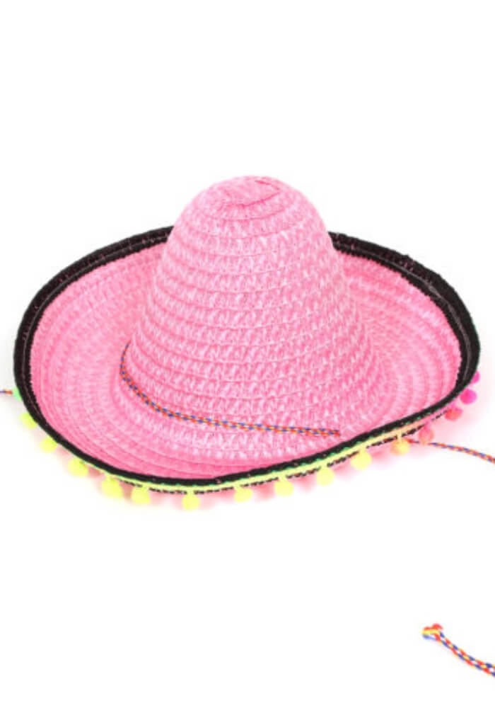 Mini Sombrero Roze - Festivales