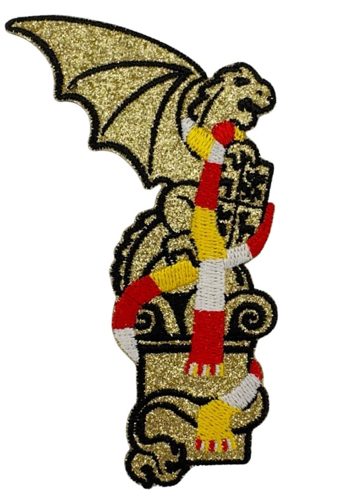 Gouden Glitter Draak - Oeteldonk Embleem - Festivales