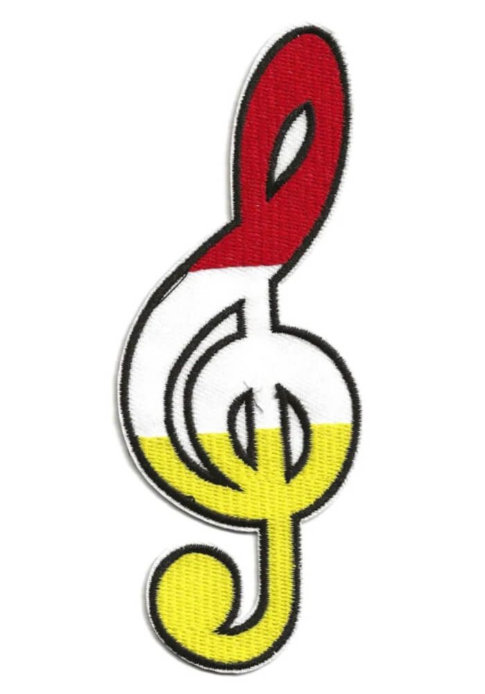 Muzieknoot G-sleutel - Oeteldonk Embleem - Festivales