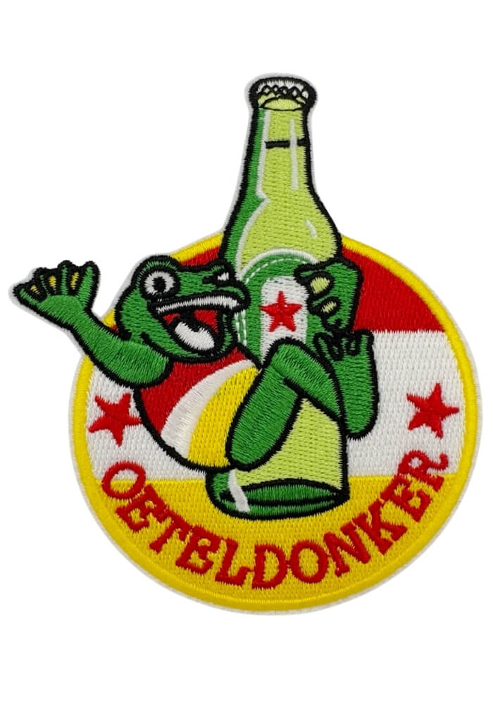 Kikker met Bierfles - Oeteldonk Embleem - Festivales
