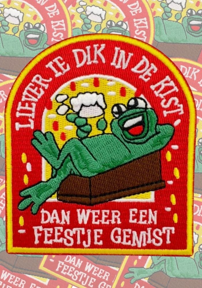 Liever Te Dik In De Kist - Oeteldonk Embleem - Festivales