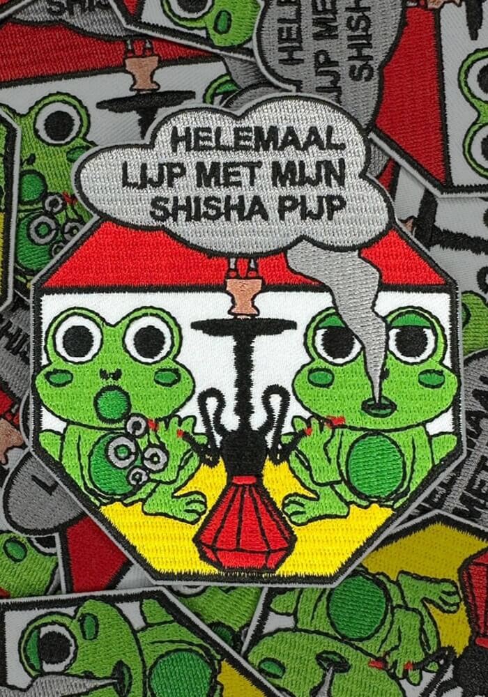 Helemaal Lijp Met Mijn Shisha Pijp - Oeteldonk Embleem - Festivales
