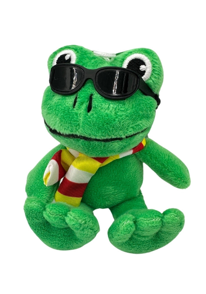 Oeteldonk Kikker Pluche Met Bril En Sjaal - Festivales