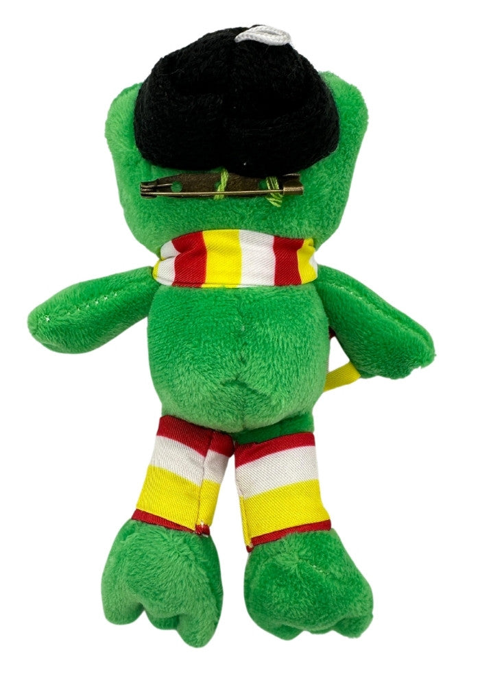 Pluche kikker met boeren pet en sjaal - Festivales