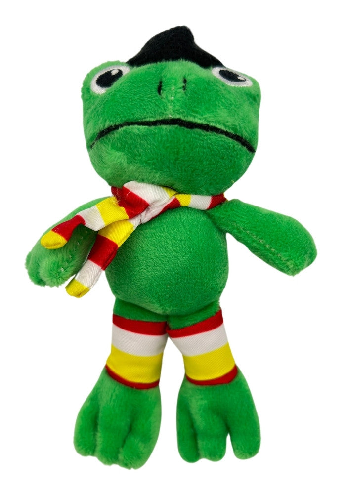 Pluche kikker met boeren pet en sjaal - Festivales