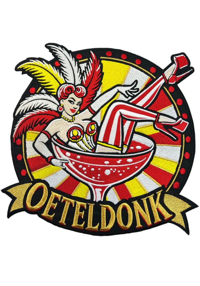 Meske In Cocktail Glas - Oeteldonk Rugembleem - Festivales