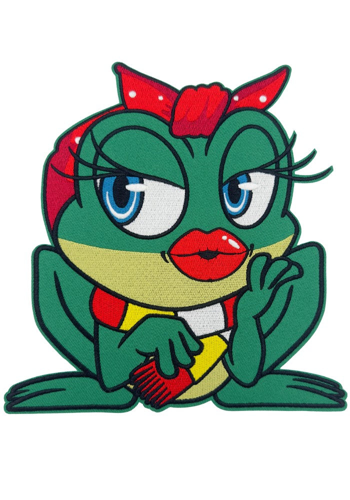 Kikker Met Rode Strik - Oeteldonk Rugembleem - Festivales