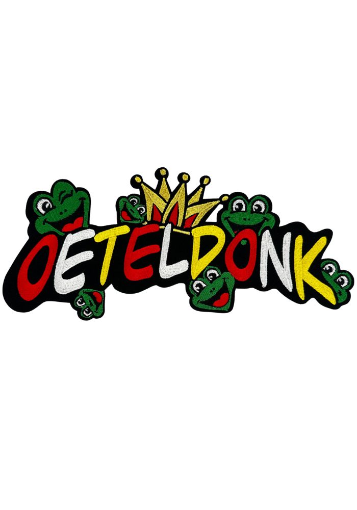 Tekst Met Kikkers - Oeteldonk Rugembleem - Festivales