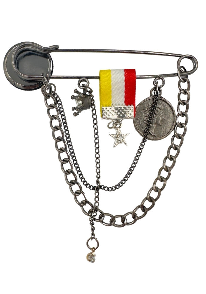 Oeteldonk Speld met bedeltjes R/W/G - Festivales