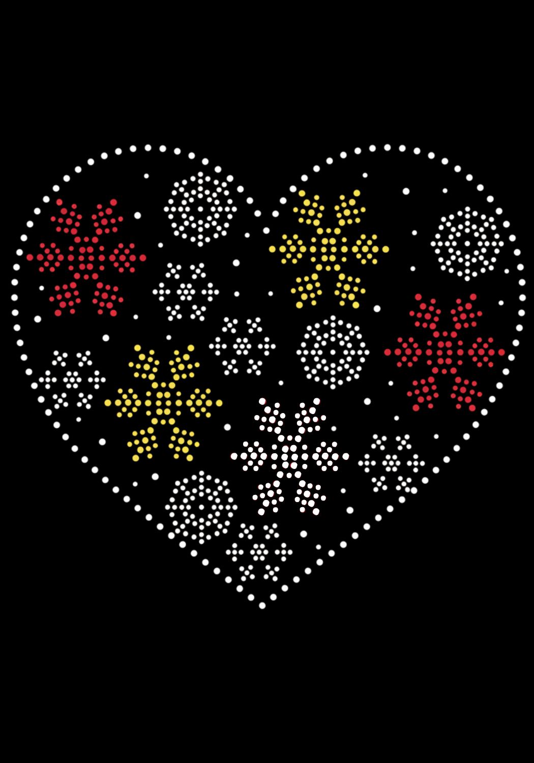 Strass Rugembleem - Decoratie Hart - Festivales