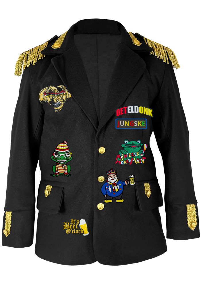 Oeteldonk Jasje - Uniform Wolvilt - Heren - Super Luxe 46 - Festivales
