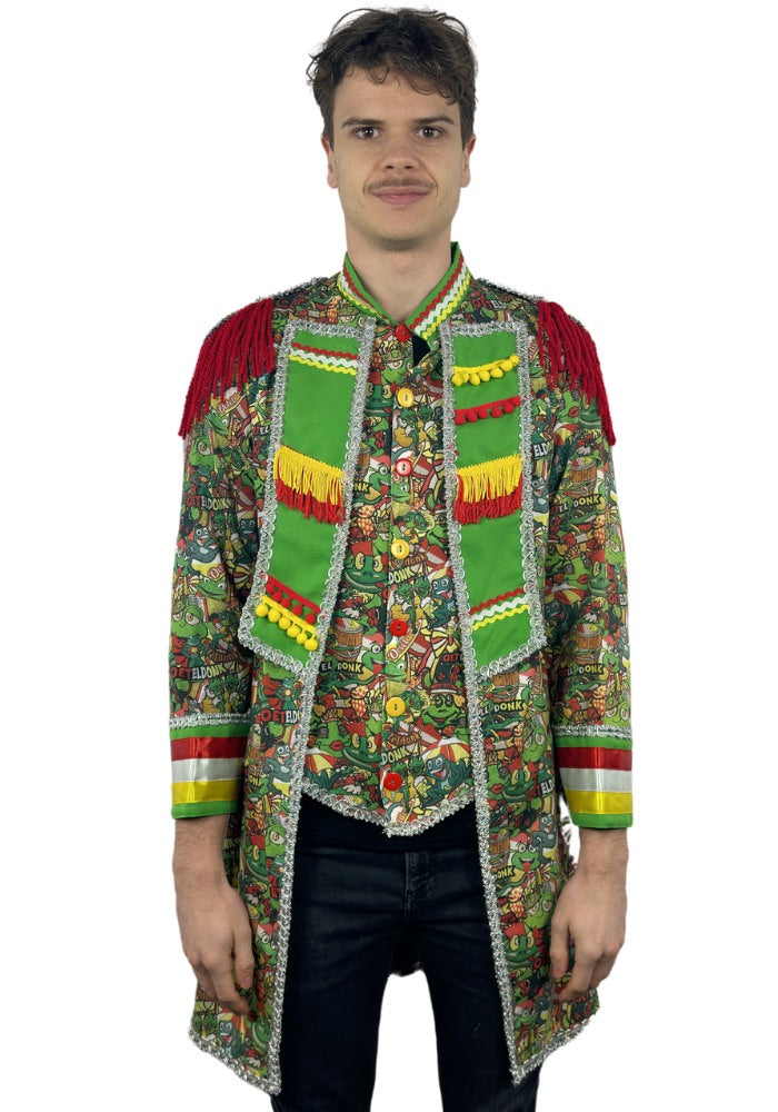 Oeteldonk jasje - Heren - Kikker Print - Festivales