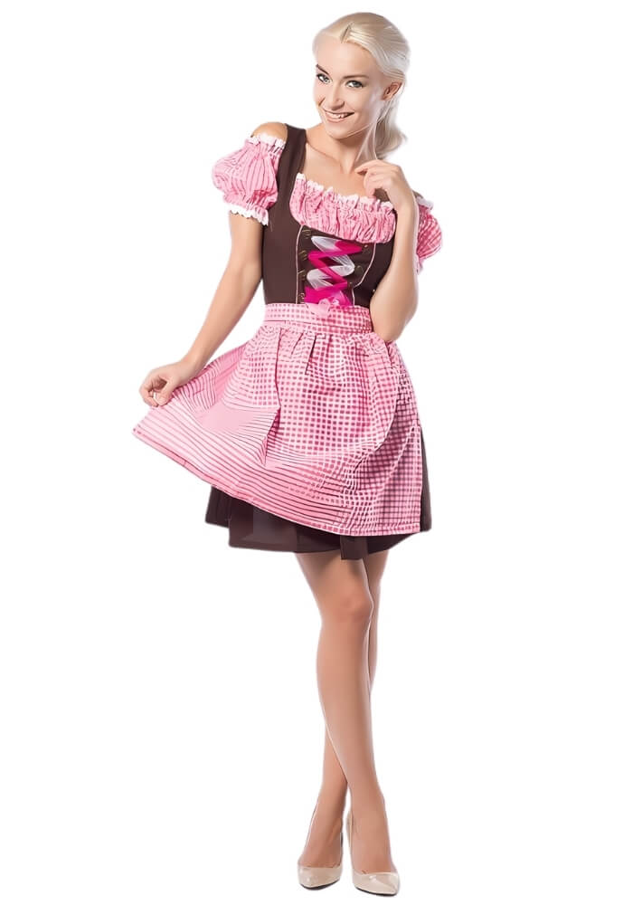 Oktoberfest Dress Anne-Ruth Roze Vrouwen - Festivales