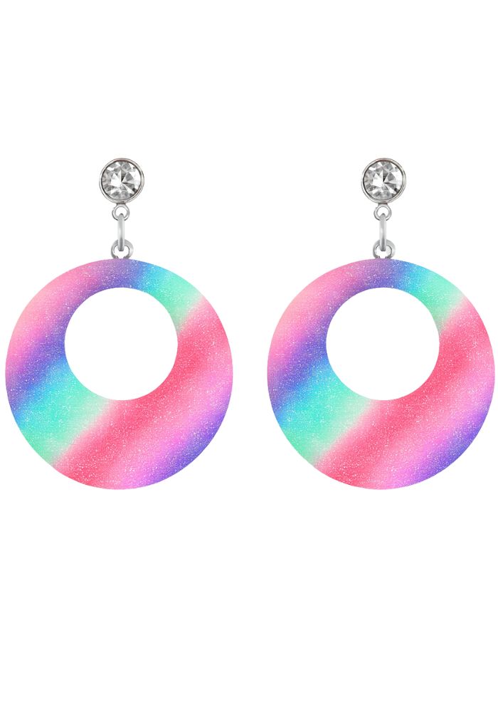 Oorbellen Rond Future Rainbow - Festivales