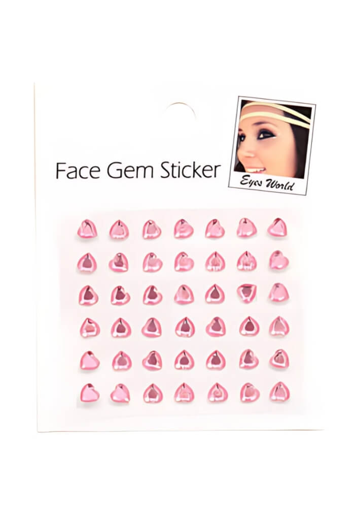 Face Jewels Hartjes Roze - Festivales