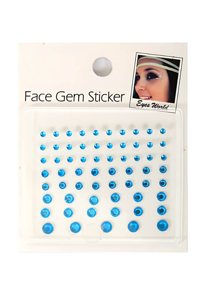 Face Jewels Basic Blauw - Festivales
