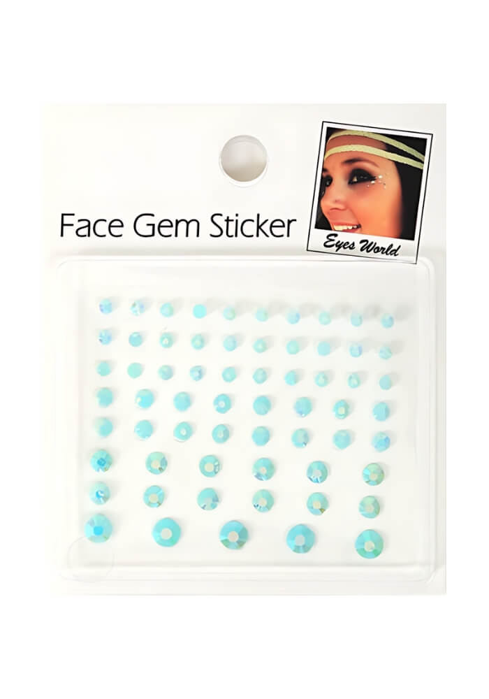 Face Jewels Basic Licht Blauw - Festivales