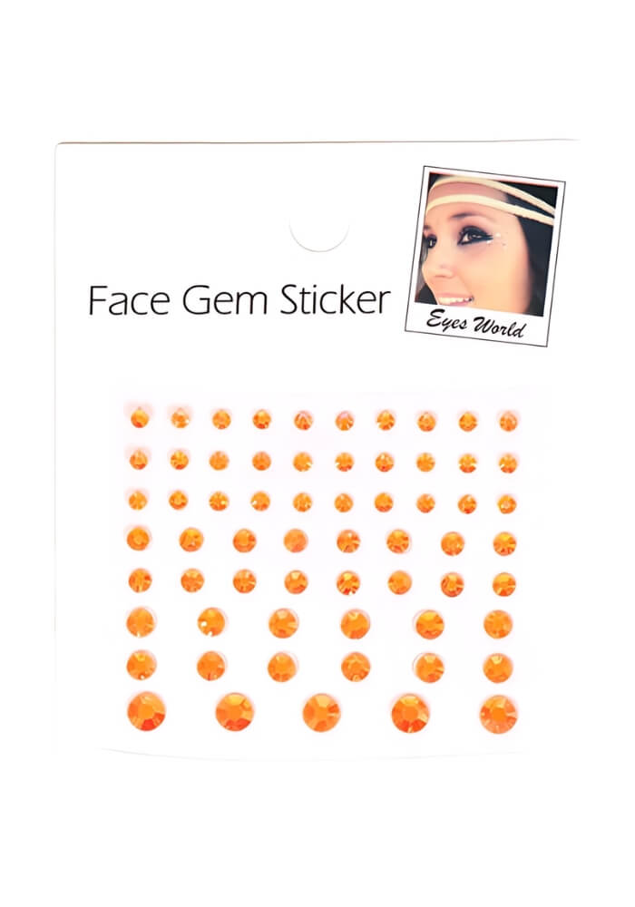 Face Jewels Basic Oranje - Festivales