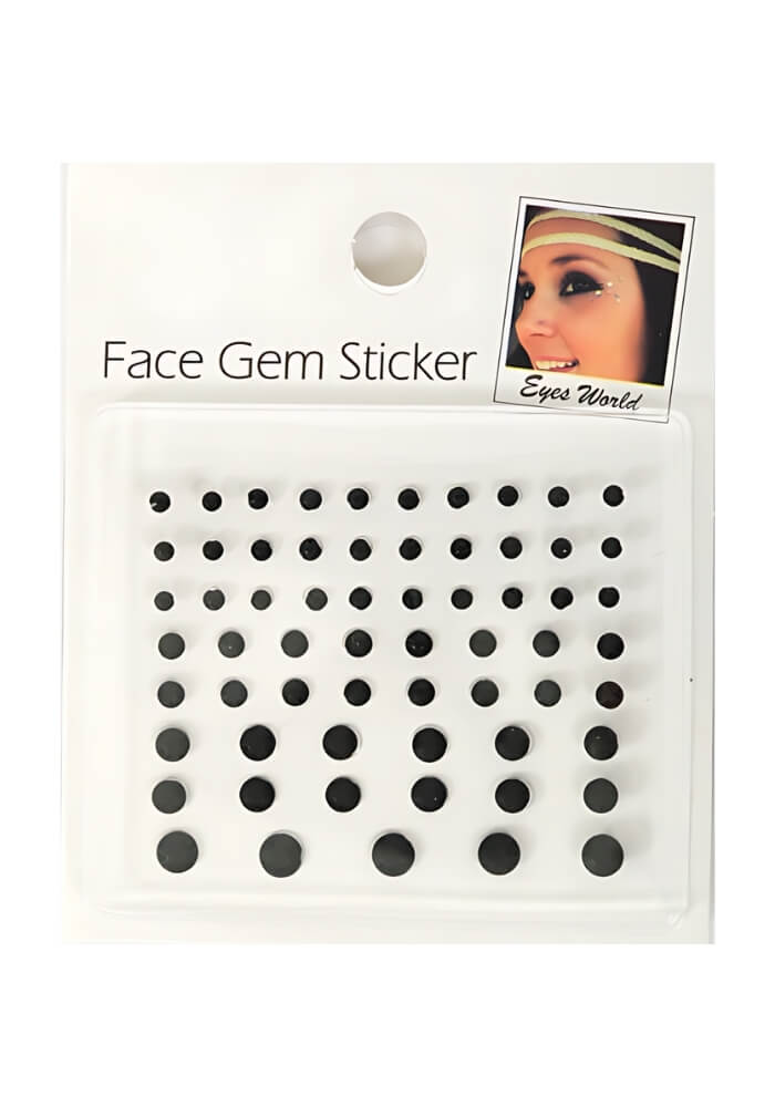 Face Jewels Basic Zwart - Festivales