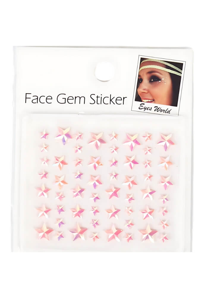 Face Jewels Sterretjes Licht Roze - Festivales