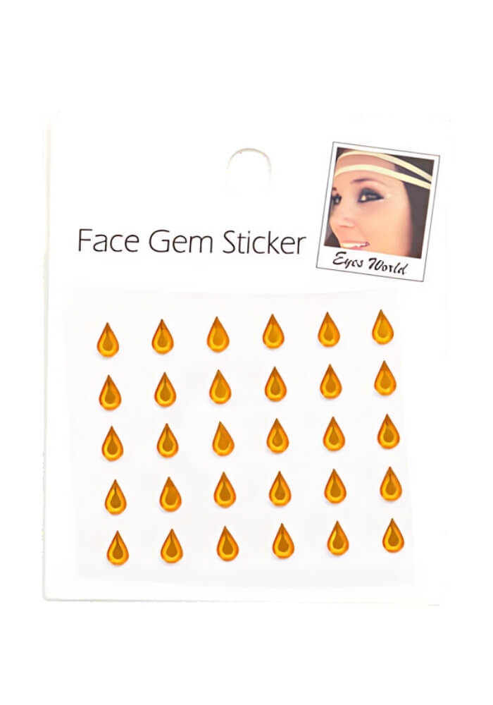 Face Jewels Tranen Goud - Festivales