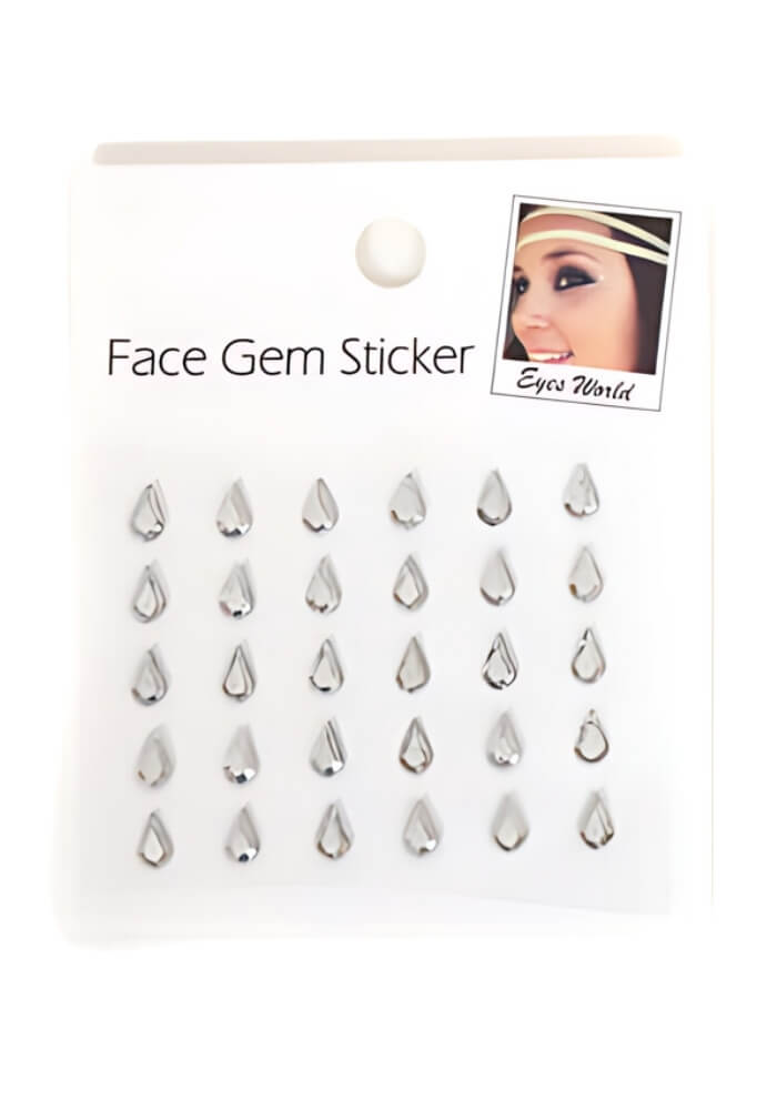 Face Jewels Tranen Zilver - Festivales