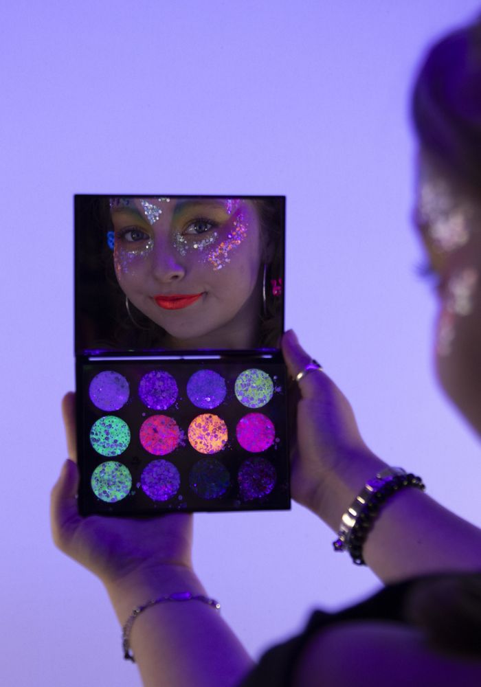 PXP Palette L'été Pressed Chunky Glitter Cream 12 Keuren - Festivales