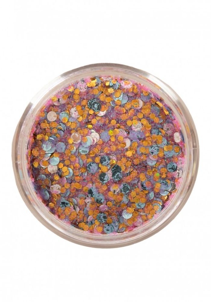 PXP Pressed Chunky Glitter Cream Atlantic Breeze 10ml - Festivales