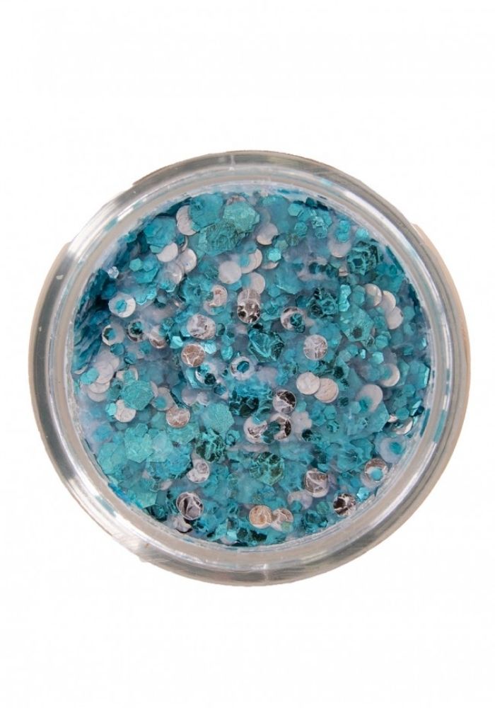 PXP Pressed Chunky Glitter Cream Heavenly Blue 10ml - Festivales